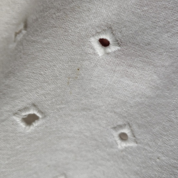 House Of Harlow X Revolve White Eyelet Dress Medium Adjustable Strap Open Back - Picture 11 of 13